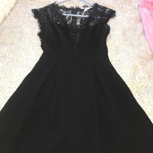 Lace black dress BCBG. Worn once to a wedding.
